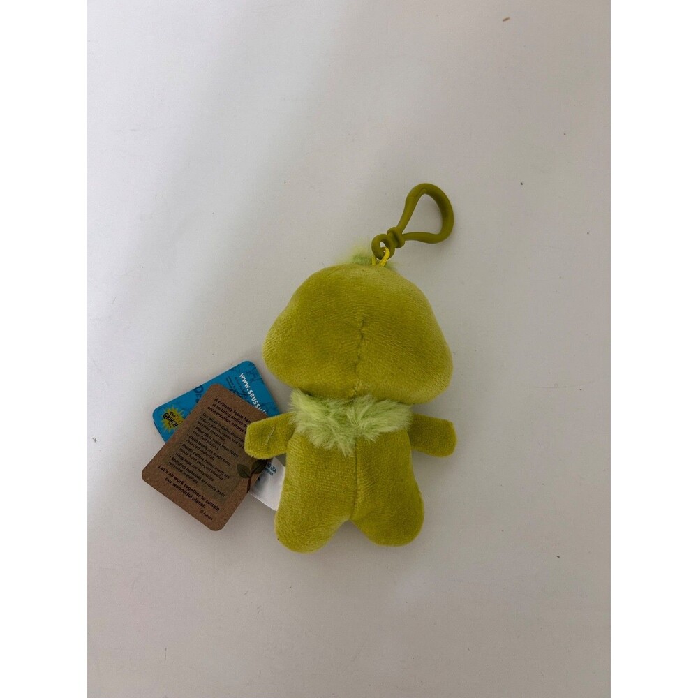 Aurora Dr. Seuss Grinch Clip On Plush Stuffed Toy Keychain Bag Charm‎ 5" NWT - Picture 4 of 4